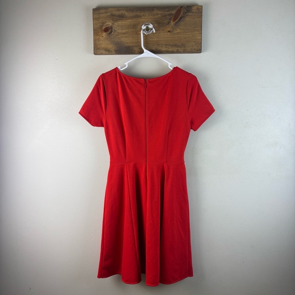 Kate Spade Tie-waist Ponte Dress Cherry Pepper Red Size Small - CUTE Dress!! - Picture 7 of 11